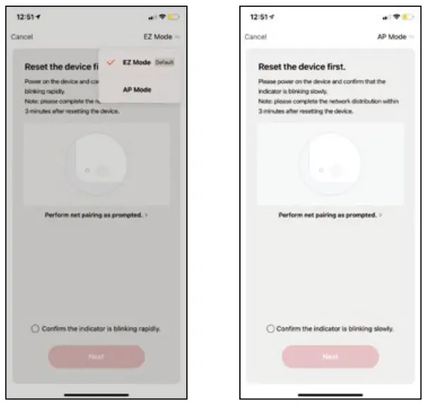 Adding Device in App Account