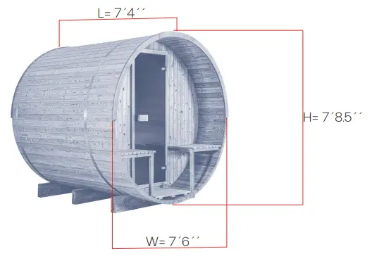BARRELS Thermory No 60 Barrel Sauna-fig3