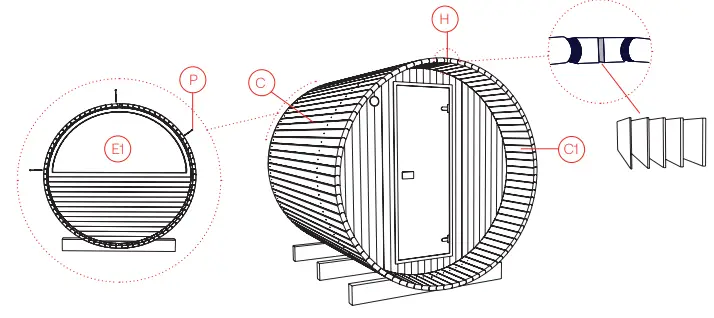 BARRELS Thermory No 60 Barrel Sauna-fig9
