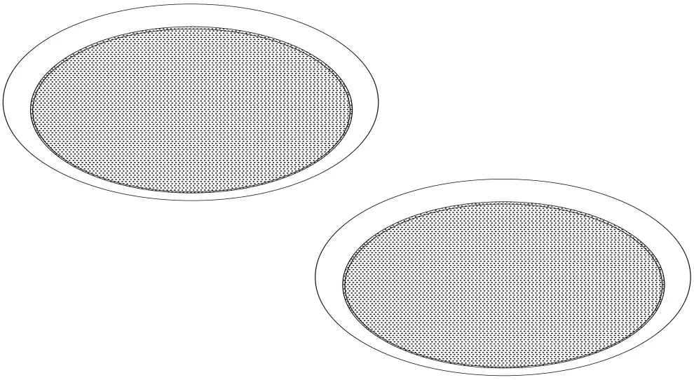 amazon basics B07H87LS8D B07HP9MX6M 8Inch Round In Ceiling In Wall Speakers