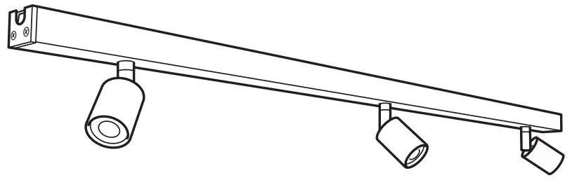 IKEA BÄVE LED Ceiling Track 3 Spots -