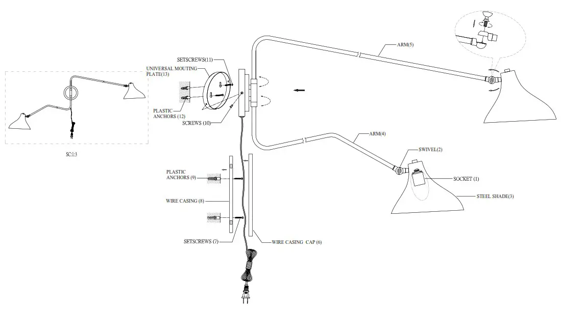 SAVOY HOUSE M90088MBKNB 2 Light Wall Sconce In Matte Black With Natural Brass - cover