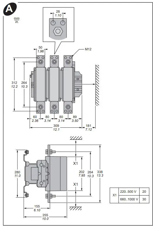 Schneider-Electric-LC1F1250MD-Contactor-eSys-F-3P-3NO)-AC-1-FIG1