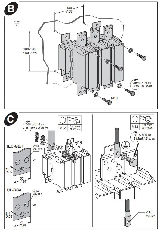 Schneider-Electric-LC1F1250MD-Contactor-eSys-F-3P-3NO)-AC-1-FIG2