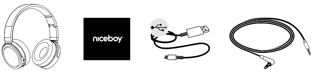 niceboy 8594182423440 HIVE XL Wireless - PACKAGE CONTENTS