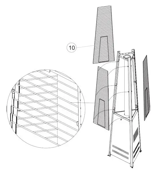 Eastern Tabletop Outdoor Portable Patio Heaters - STEP 10