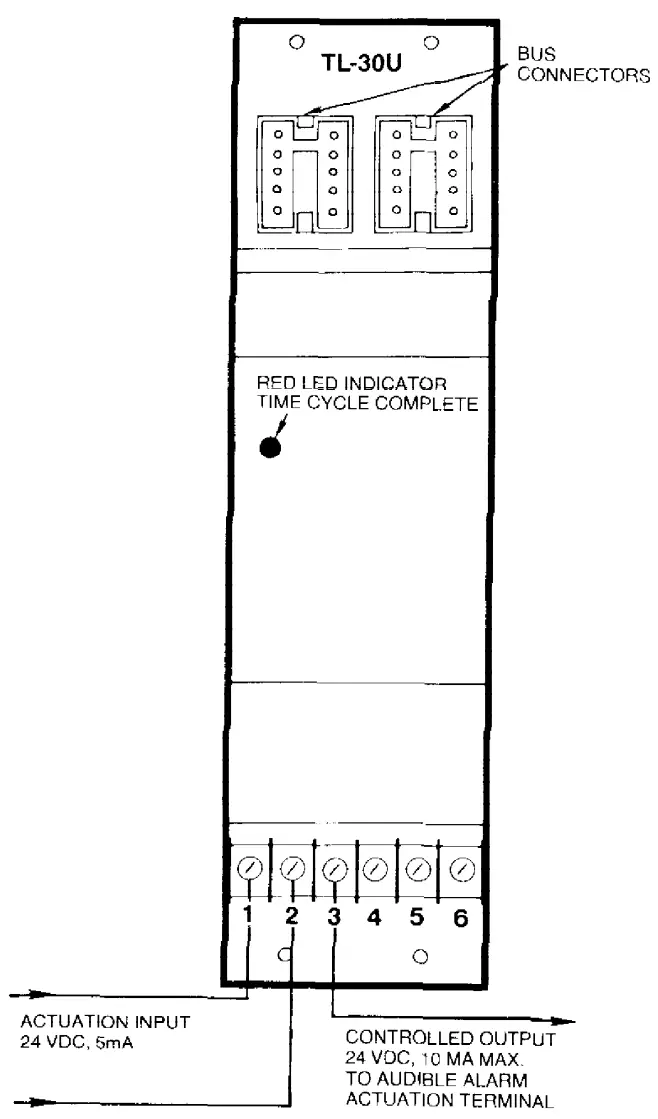 CERBERUS TL 30U System 3 Control Module - Typical Wiring