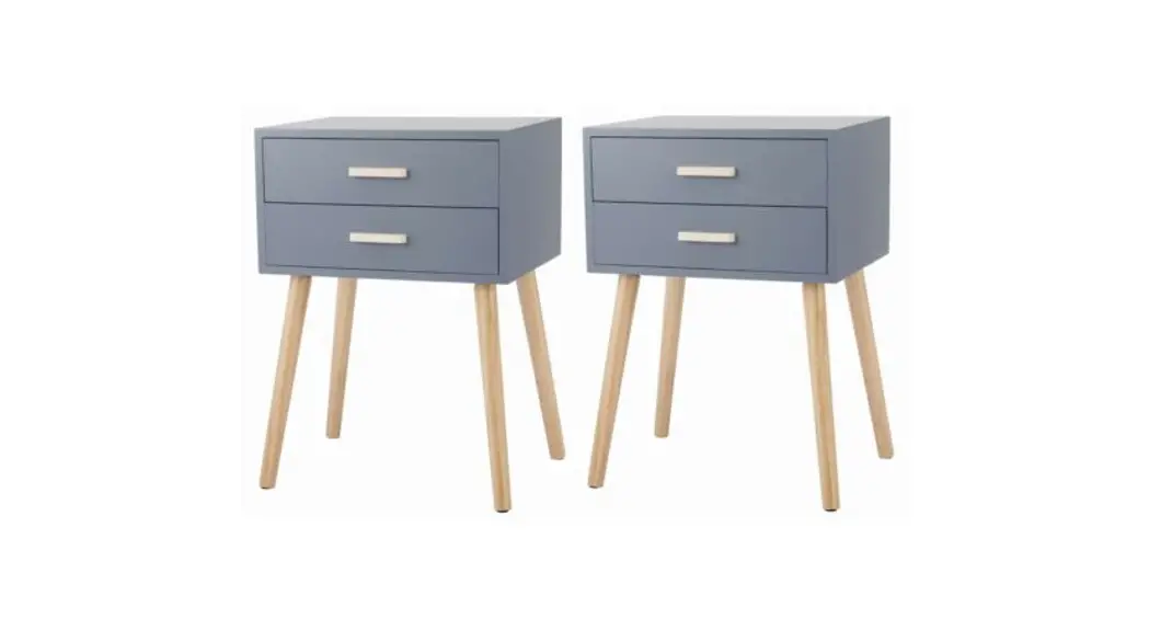 Jaxpety Hg61b0924 Mid-century Modern Nightstand Set User Manual