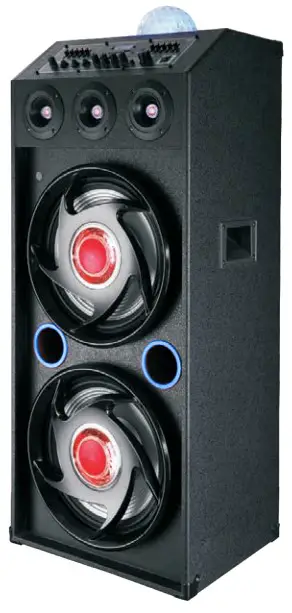 QFX SBX-412207BT Bluetooth Speaker with Built In Amplifier