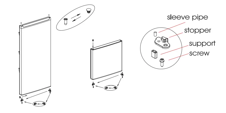 Monsher MRF 61188 Two Chamber Refrigerator - sleeve