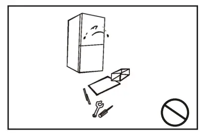 Monsher MRF 61188 Two Chamber Refrigerator - warnings 5