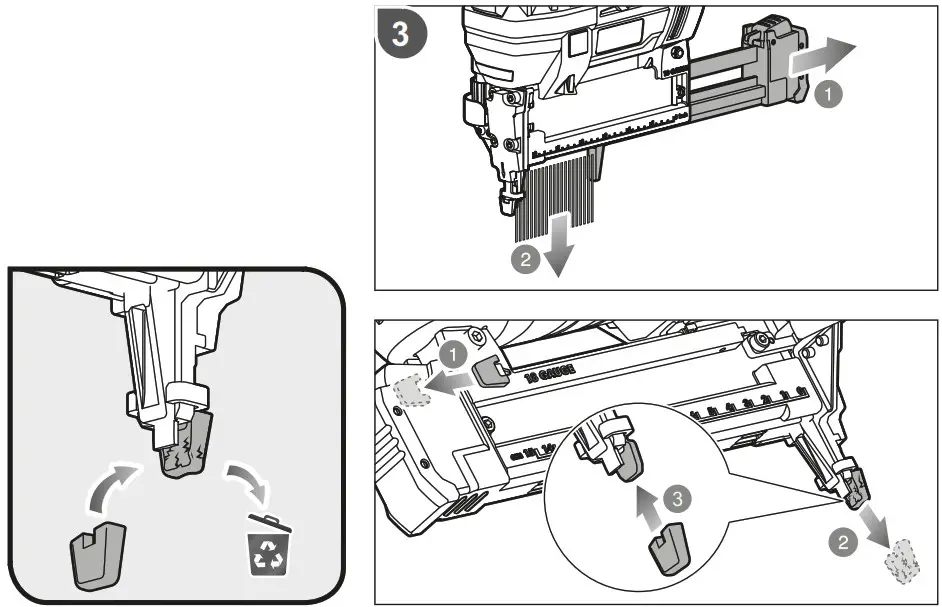 RYOBI R18S18G Battery Compressed Air Stapler - Product Overview 10