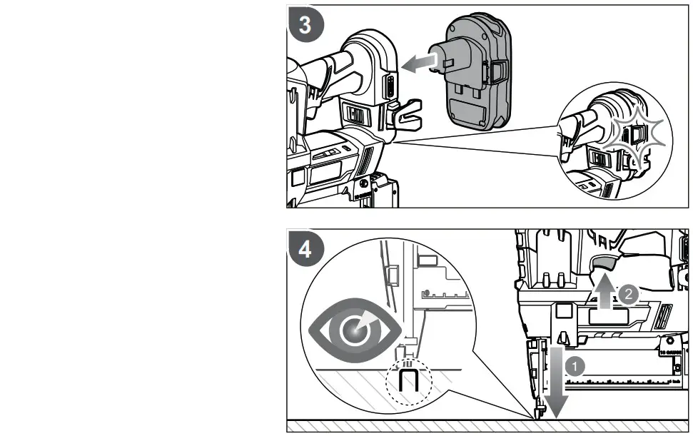 RYOBI R18S18G Battery Compressed Air Stapler - Product Overview 8