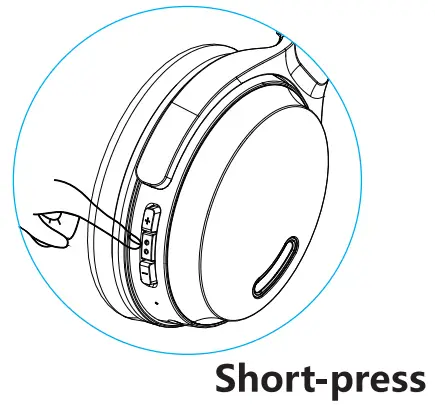 HROEENOI JZ02 Active Noise Cancelling Headphones - music