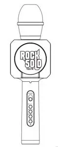FIG 1 Rock Solo Karaoke Microphone with Built-in Retractable Smartphone Holder