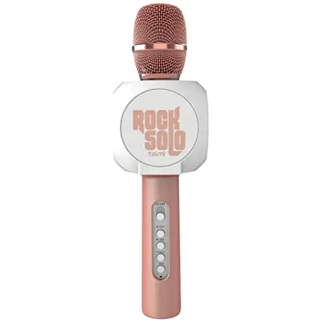 Rock Solo Karaoke Microphone With Built-in Retractable Smartphone Holder User Manual