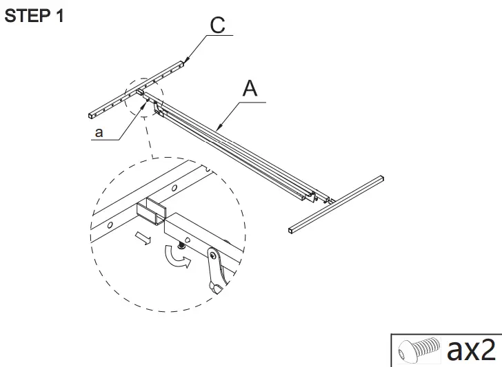 Kmart KC42971214 Extra Large Freestanding Clothes Line - STEP 1