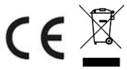 CE and disposal icon