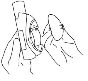 microlife PF 100 Digital Peak Flow Asthma Monitor-Inserting the Batteries 2