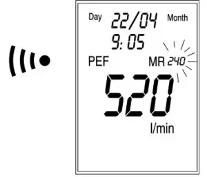 microlife PF 100 Digital Peak Flow Asthma Monitor- Memory Full