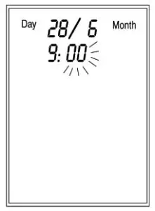 microlife PF 100 Digital Peak Flow Asthma Monitor-Setting Date and Time 9