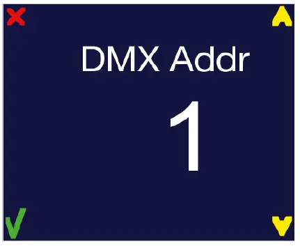 DMX ADDRESS 1