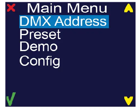 DMX ADDRESS