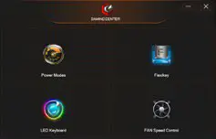 GIGABYTE A7 Gaming Laptop- Control Center Application