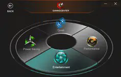 GIGABYTE A7 Gaming Laptop- Power Modes