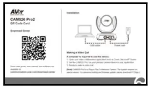 AVER Conference Camera - QR Code Card