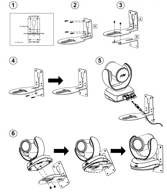 AVER Conference Camera - Wall Mount Installation