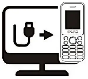 iSWAGE 184419 Fusion 1.8 inch 2G Bar Phone - CONNECTET