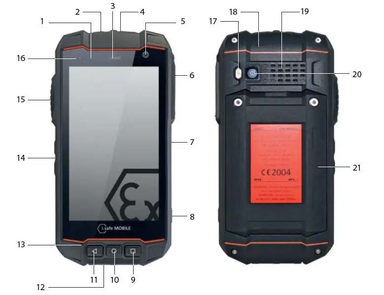 i-safe MOBILE M53A01 IS530.M1 Mining+GD Smartphone fig1