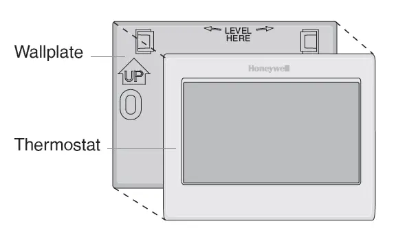 Attach thermostat to wallplate