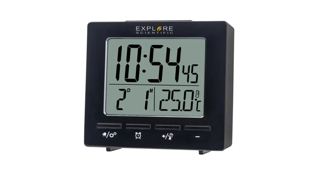 Explore Scientific Rdp1002 Radio Controlled Alarm Clock Instruction Manual