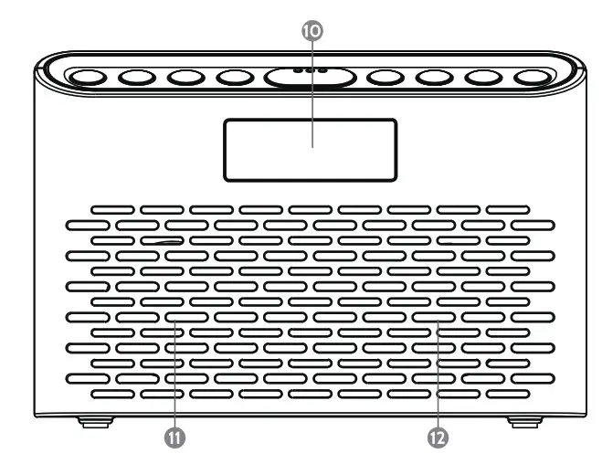 i-box Slim DAB DAB+ FM Portable Radio- Front