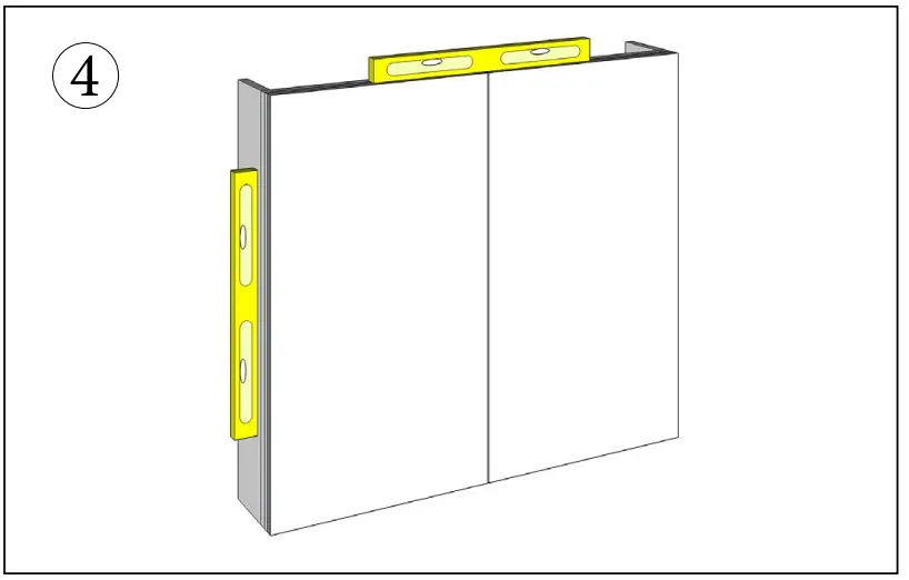 otti Moonlight 1500mm LED Shaving Cabinet - cracking