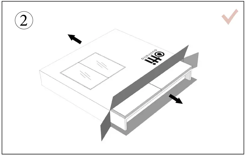 otti Moonlight 1500mm LED Shaving Cabinet - packaging