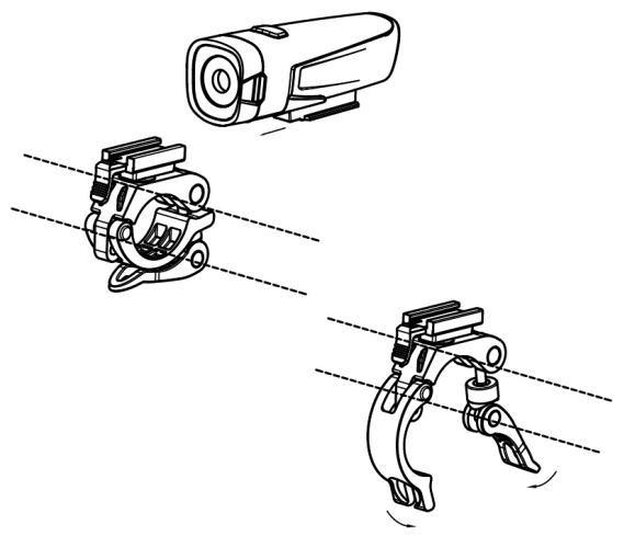 NOVSIGHT H1 Bicycle Front Rear Light - Colour