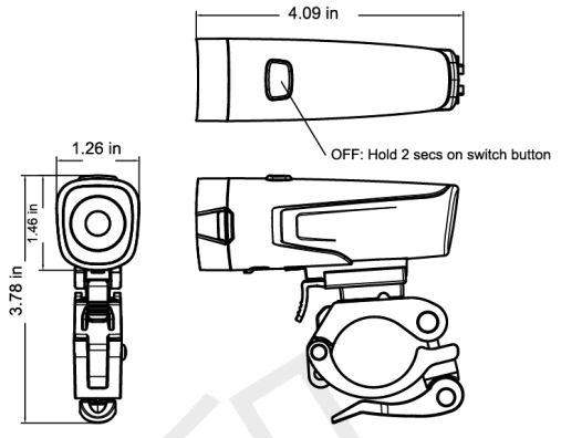 NOVSIGHT H1 Bicycle Front Rear Light - Features