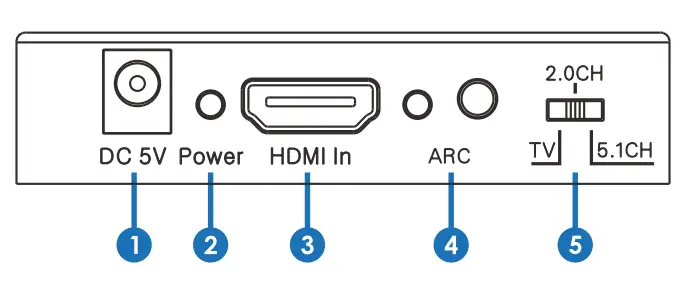 J-TECH DIGITAL JTD-350 HDMI-ARC HDMI 2.0 Audio Extractor Converter fig2