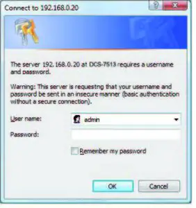 FIG 20 Viewing Camera via Web Browser
