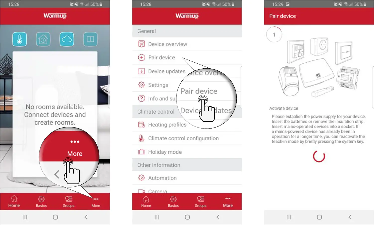 Pairing Devices & Adding Rooms