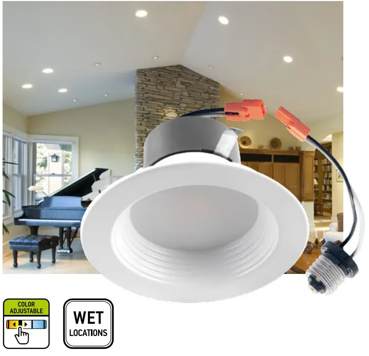 ASD LRKR 4D10CC WH Retrofit LED Recessed Downlight-fig1