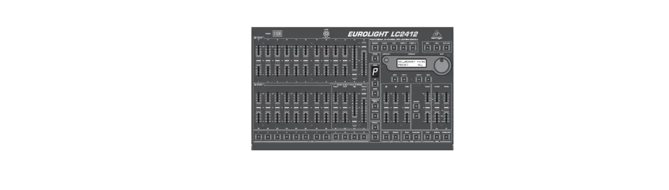 Behringer Eurolight Lc2412 Professional 24-channel Dmx Lighting Console User Guide