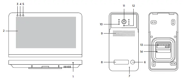 CHACON DIOVDP-MC02 Video Phone with 7 Inch Screen 1