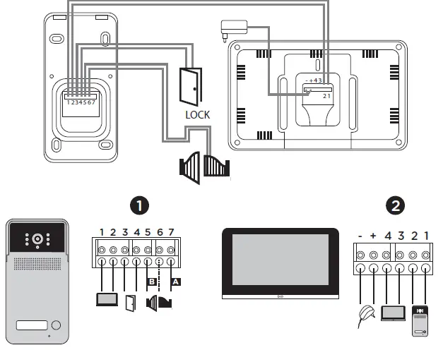 CHACON DIOVDP-MC02 Video Phone with 7 Inch Screen 3