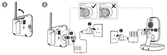 Connect the baby monitor