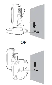 Mounting baby unit on dry wall