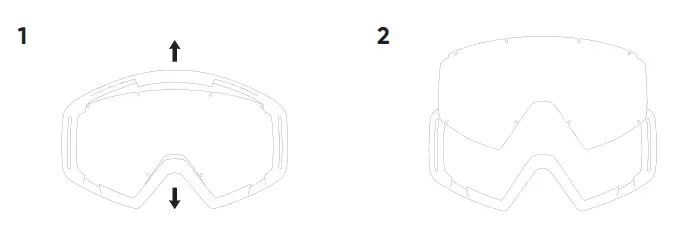 Red Bull 20016586 Spect Whip Motocross Goggle - fig 1
